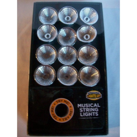 Halloween Color Musical Strobe String Lights 12 Halloween Decoration Decor - Picture 3 of 3